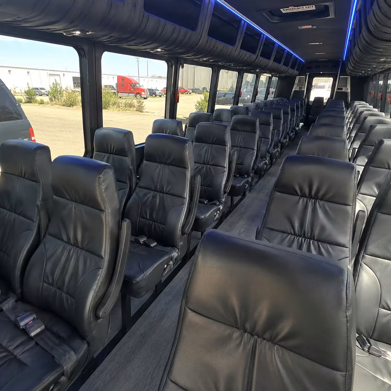25 passenger minibus inside