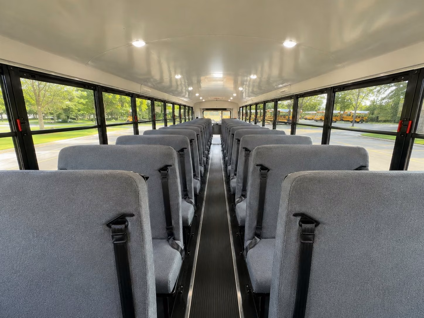 school bus inside