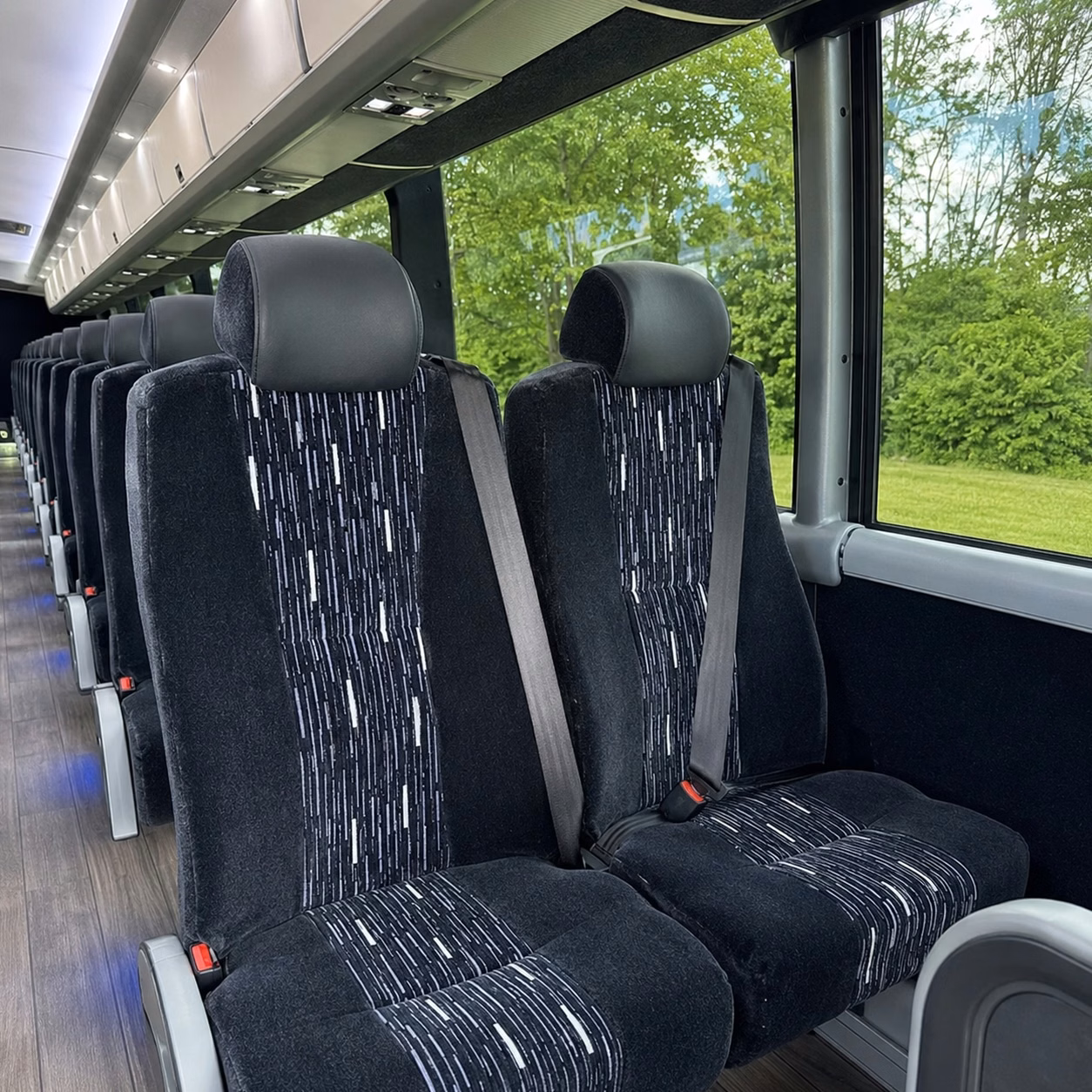yucaipa charter bus rental interior
